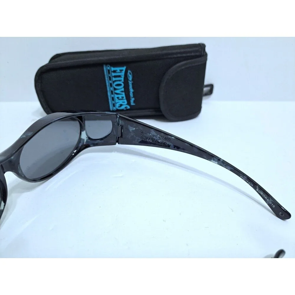 Jonathan Paul Fitovers Sunglasses Polarized UV400 Marbled Black Gray Aurora